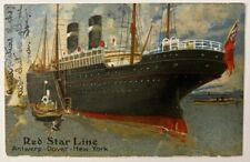 RED STAR LINE: vista de popa de porta de um forro c1905 comprar usado  Enviando para Brazil