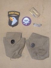 Usado, Lote Repro WW2 US 101º Planador - Bolsas Rigger, Patches, Asas de Planador e Críquete comprar usado  Enviando para Brazil