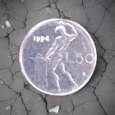 Moneta lire l.50 usato  Solza