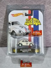 Hot Wheels 2014 Retro Entertainment Herbie The Love Bug Volkswagen Beetle Branco comprar usado  Enviando para Brazil