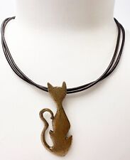 Collier pendentif chat d'occasion  Paris I