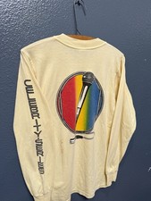 Camisa manga longa vintage anos 70 Peavey Celebrity Microphone Series amarela média  comprar usado  Enviando para Brazil