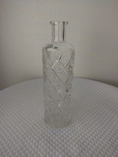 Garrafa de vinho transparente vintage design diamante - 11' de altura - Sem tampa comprar usado  Enviando para Brazil