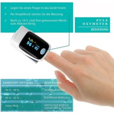 Pulsoxymeter finger sauerstoff gebraucht kaufen  Gartz
