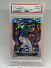 2023 Bowman Chrome Prospects Lazaro Montes #BCP-58 refrator atômico (RC) PSA 10, usado comprar usado 2023 Bowman Chrome Prospects Lazaro Montes #BCP-58 refrator atômico (RC) PSA 10, usado comprar usado  Enviando para Brazil