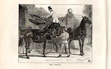 Stampa antica carrozza usato  Lecco