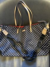 Bolsa de mão Perfumania preta PolkaTote bolsa de viagem grande 12 x 5 x 22” NOVA, usado comprar usado Bolsa de mão Perfumania preta PolkaTote bolsa de viagem grande 12 x 5 x 22” NOVA, usado comprar usado  Enviando para Brazil