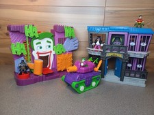 Imaginext Batman Gotham City prisão, tanque coringa, jogos de fábrica de rir, desgaste de jogo comprar usado  Enviando para Brazil