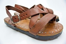 CORREA HUARACHE CRUZADO CUERO CON SUELAS GRUESAS RETRO VINTAGE - ACME MRM16 segunda mano  Embacar hacia Mexico