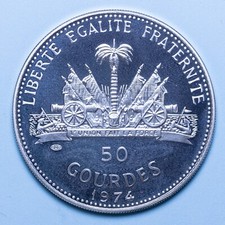 Haiti gourdes 1974 usato  Firenze