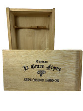 Caixa de vinho Chateau La Grave Figeac Saint-Emilion Grand Cru armazenamento de madeira comprar usado  Enviando para Brazil