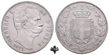 5 lire 1879 usato  Cremona