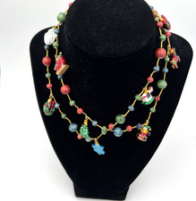 Colar de Natal vintage com contas de madeira e berloques de plástico 15" comprar usado Colar de Natal vintage com contas de madeira e berloques de plástico 15" comprar usado  Enviando para Brazil