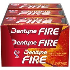 Goma sem açúcar canela picante Dentyne Fire, pacote com 9 (144 peças no total) comprar usado  Enviando para Brazil