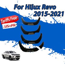 Compatível com 2015-2021 Toyota Hilux Revo roda arco sobrancelha acabamento 4 peças preto comprar usado  Enviando para Brazil