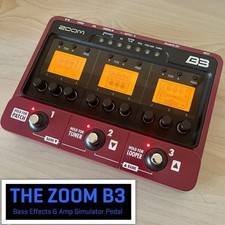 Zoom B3 Pedal Multi-Efeitos Baixo, Simulador de Amplificador, Usado, Adaptador AC comprar usado  Enviando para Brazil