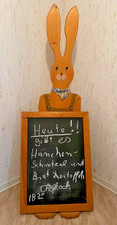 Handgefertigte werbetafel hase gebraucht kaufen  Niederorschel