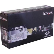 Cartucho de toner genuíno Lexmark C736H1KG preto programa de retorno de alto rendimento comprar usado  Enviando para Brazil