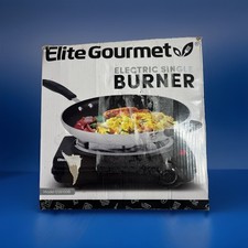 Usado, Queimador de placa quente elétrico portátil Elite Gourmet ESB100B N comprar usado  Enviando para Brazil