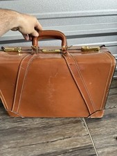 Mala de couro vintage inglesa grão superior couro bovino capa dura RETRO, usado comprar usado  Enviando para Brazil