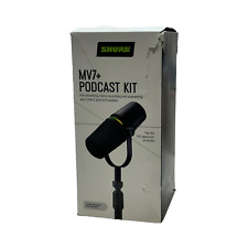 Shure MV7+ saída híbrida USB-C e XLR podcast microfone e suporte de mesa preto comprar usado  Enviando para Brazil