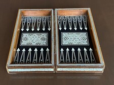 Lackiertes backgammon brett gebraucht kaufen  Köln