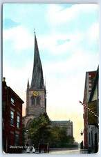 Postcard chesterfield church for sale  TEWKESBURY