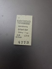 Ddr fahrkarte bahn gebraucht kaufen  Stollberg, Niederdorf