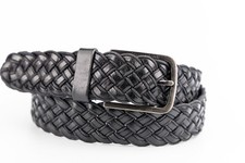 Black braided leather for sale  BRISTOL