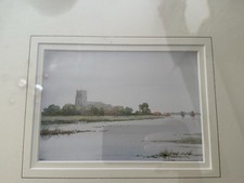 Watercolour church norfolk for sale  LONDON