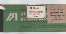 BILHETE DE PASSAGEIRO USADO DA INDIAN AIRLINES COM CUPOM DE RECEITA DE IMPOSTO DE VIAGEM NO EXTERIOR, usado comprar usado  Enviando para Brazil