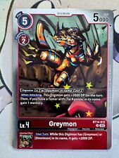 Greymon foil digimon for sale  Draper