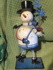 Schneemann figur metall gebraucht kaufen  Bornheim