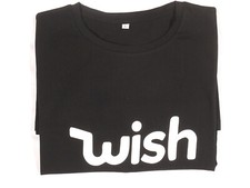 PRL) WISH MAGLIA T-SHIRT SIZE L MAGLIETTA GIROCOLLO UNISEX BLACK RARE RARA RAR na sprzedaż  Wysyłka do Poland