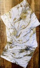 Kissenhüllen weiss gold gebraucht kaufen  Deutschland