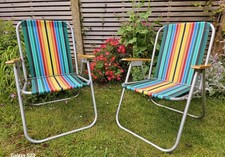 Pair rainbow striped for sale  HARPENDEN