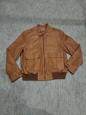 Jaqueta Wilsons Masculina Tamanho G Couro Marrom Moto Bombardeiro Manga Longa Café Racer comprar usado  Enviando para Brazil