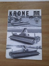 Prospekt krone kronerotor gebraucht kaufen  Dornhan
