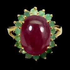 Bague rubis émeraude d'occasion  Évron