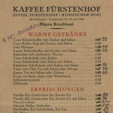 Menükarte fürstenhof weimar gebraucht kaufen  Berlin