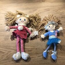"Muñeca de trapo vintage Keel Toys Pink Fairy de 10"" y muñeca de trapo azul de 8""" segunda mano  Embacar hacia Mexico