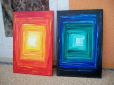 Acrylbilder leinwand abstrakt gebraucht kaufen  Potsdam