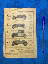 Feuillet publicitaire original d'occasion  Villemandeur