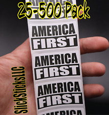 Adesivos "AMERICA FIRST" Pacote com 25-500 etiquetas decalques adesivos patriotas 2024 elect comprar usado  Enviando para Brazil