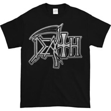 Camiseta Death Band logotipo da morte prata rara nova preta camiseta comprar usado  Enviando para Brazil
