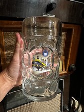 1 litro HB Hofbrauhaus Oktoberfest edição vidro covinhas cerveja Stein, usado comprar usado  Enviando para Brazil