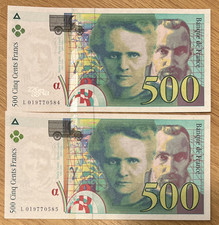 500 francs 1994 d'occasion  Expédié en Belgium