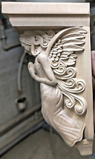 Corbel de anjo 10", Corbel de madeira, Corbel rústico, Lareira ao redor, arte de anjo comprar usado  Enviando para Brazil