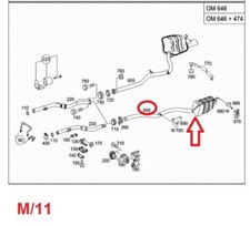 A2114905820 marmitta terminale usato  Gioia Tauro