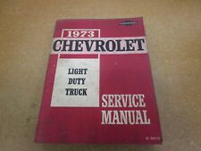 1973 Chevrolet 10-30 caminhonete picape C10 K10 Suburban loja manual de serviço ORIGINAL comprar usado  Enviando para Brazil